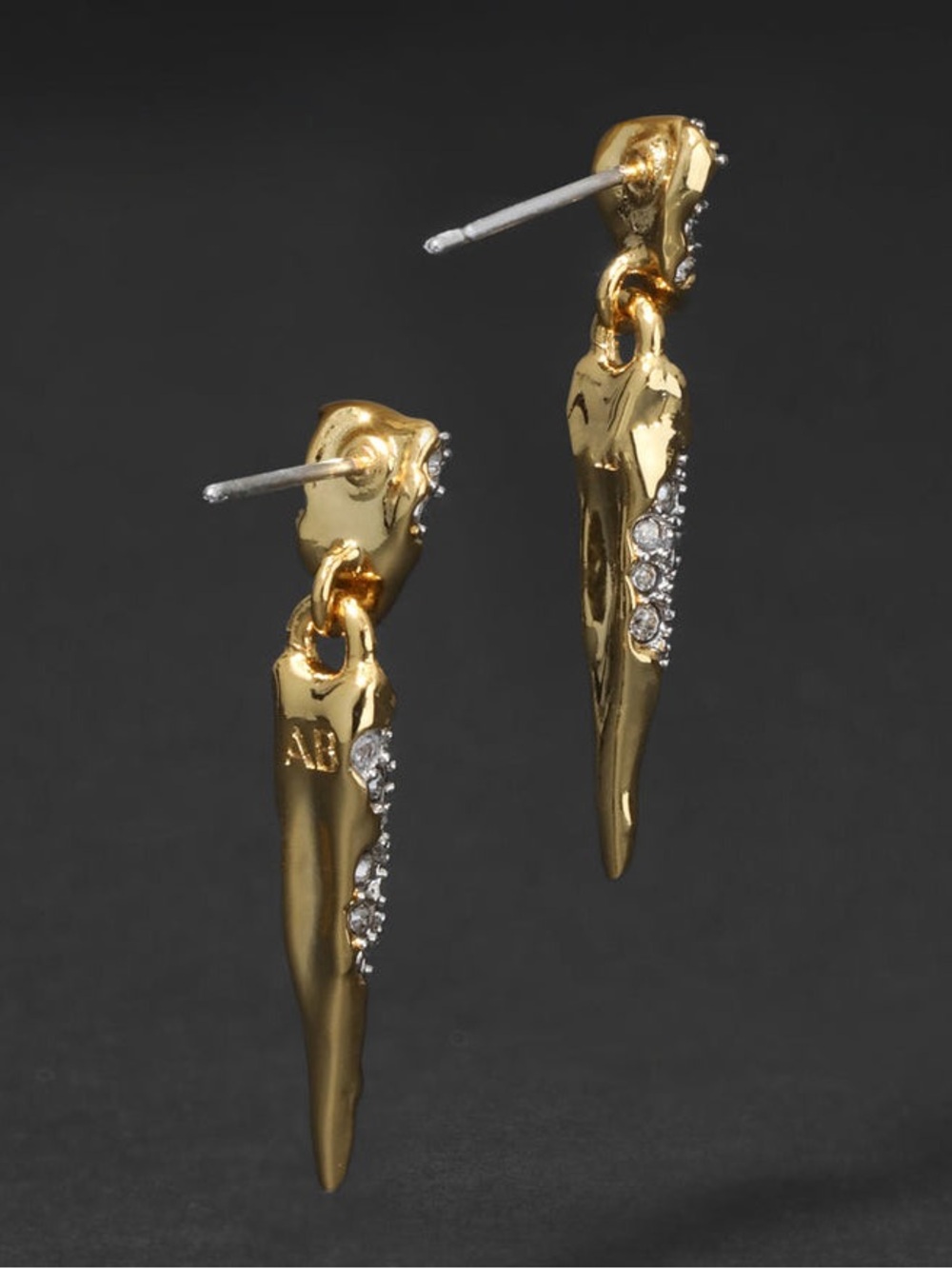 Alexis Bittar Solanales Crystal Spear Drop Earrings - Picture 2 of 6